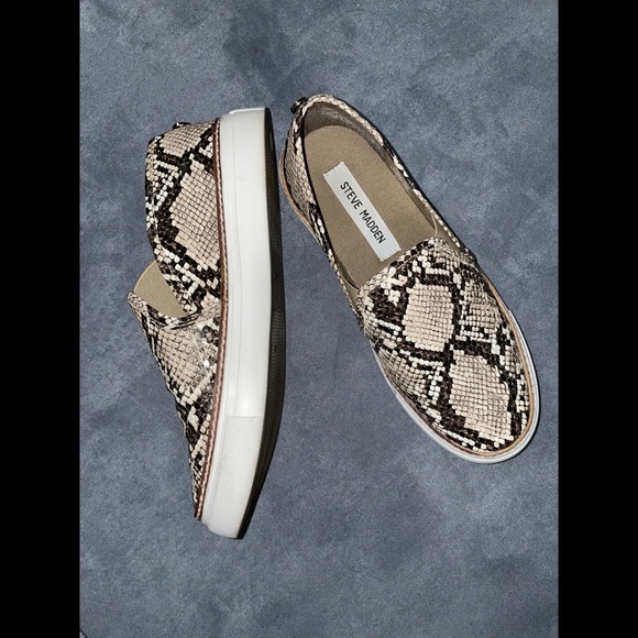 Steve Madden Jalia Snakeskin Slip-On Sneakers - Picture 3 of 7